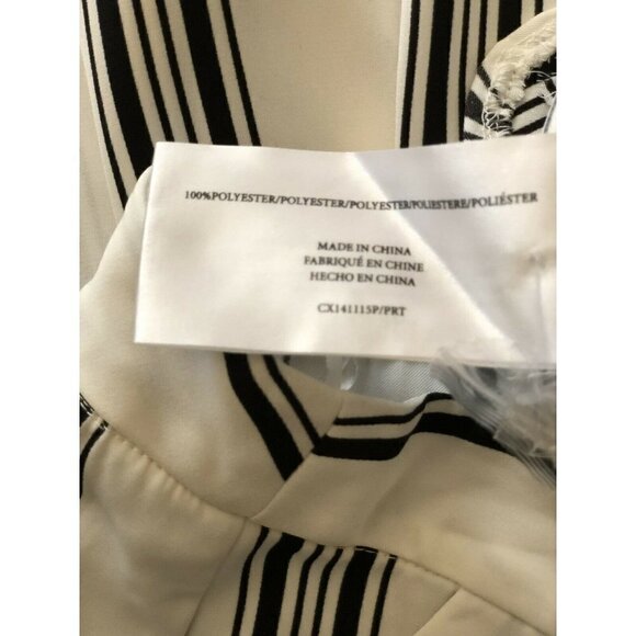 Cameo Womens White Striped Real Talk Wide-Leg Pant - Picture 5 of 12